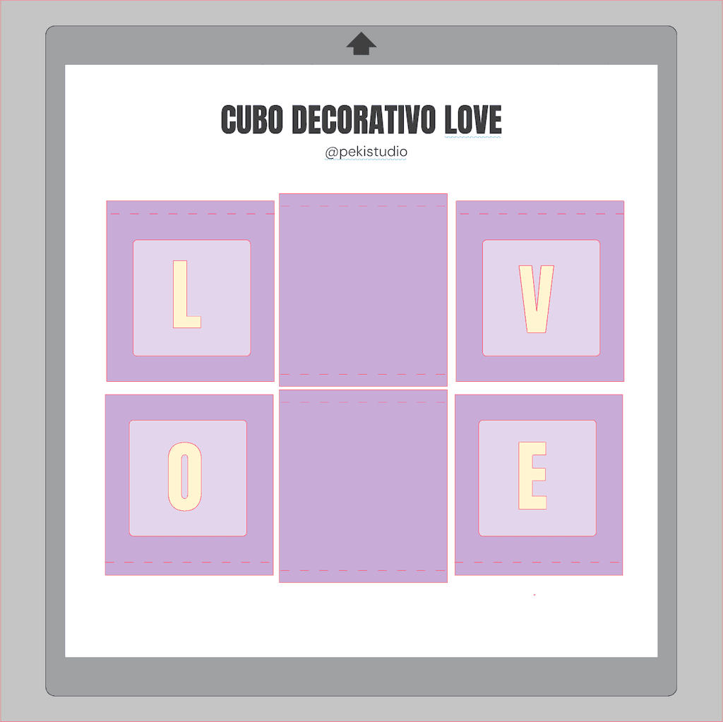 Cubo Decorativo Love ¡Descarga Gratis! 💖 - Slide 2
