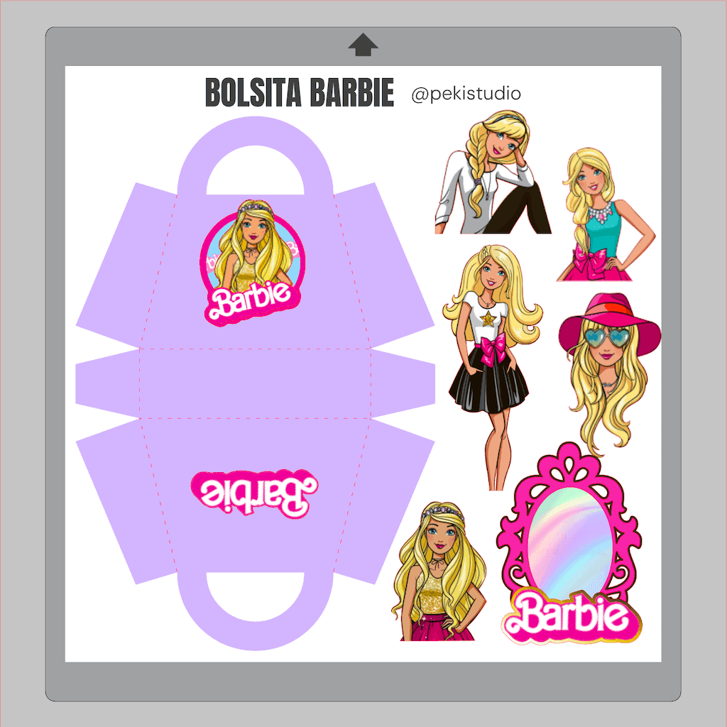 Plantilla de Bolsita estilo Barbie ¡Descarga Gratis! 💖 - Slide 1