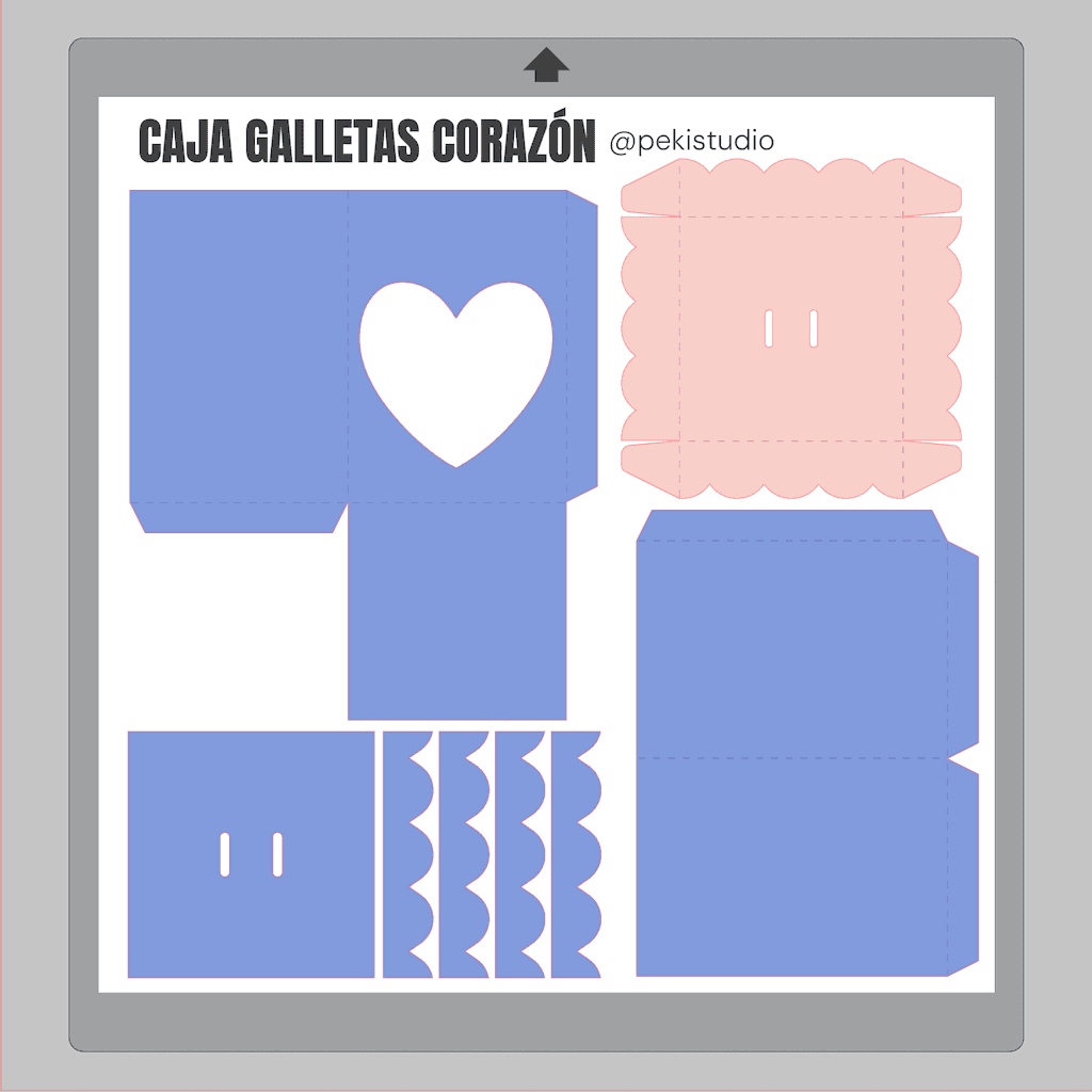 Caja de Galletas Corazón ¡Descarga Gratis! 🍪 - Slide 2