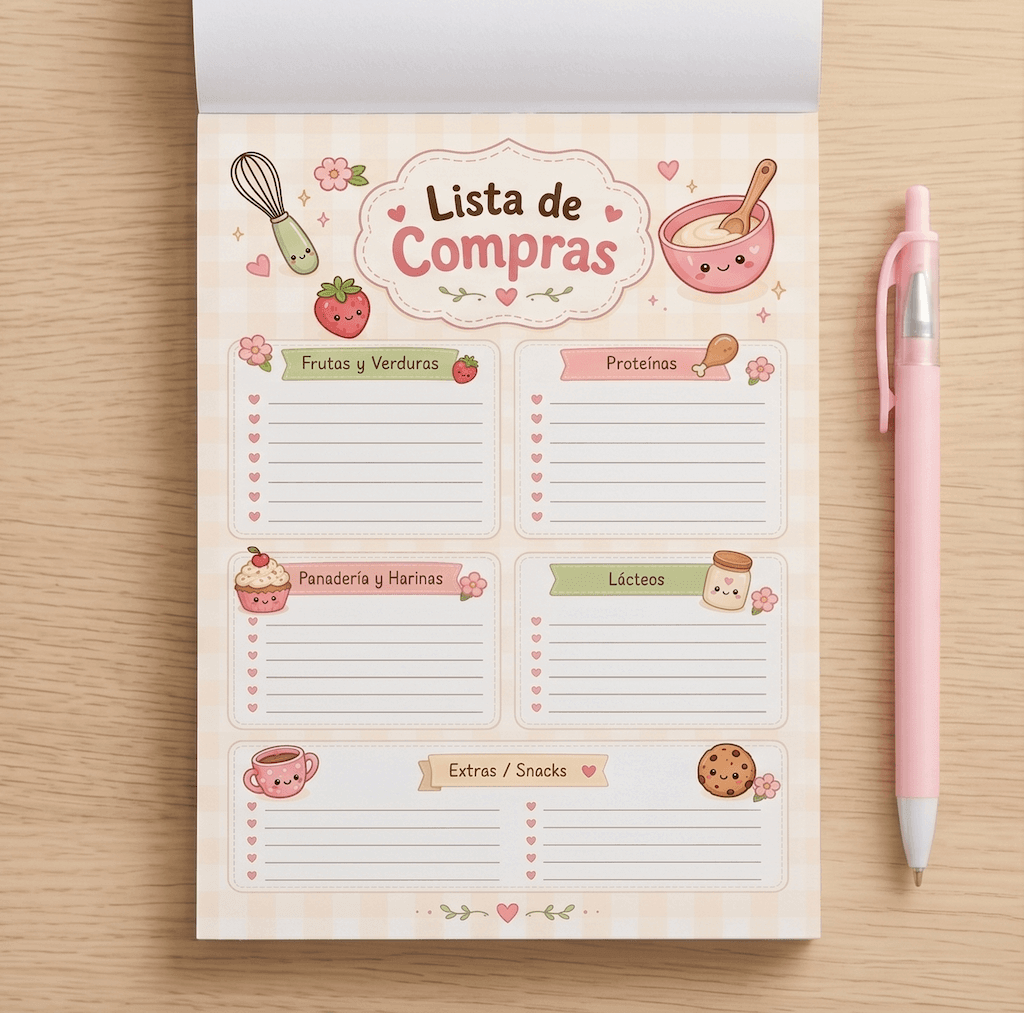 Lista de Compras Imprimible ¡Descarga Gratis! 📝 vista 1