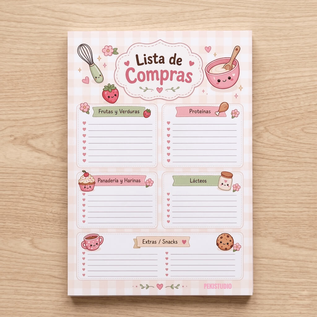 Lista de Compras Imprimible ¡Descarga Gratis! 📝 vista 3